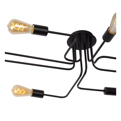 LESTER - Plafon - E27 - Black 21112/08/30 Lucide